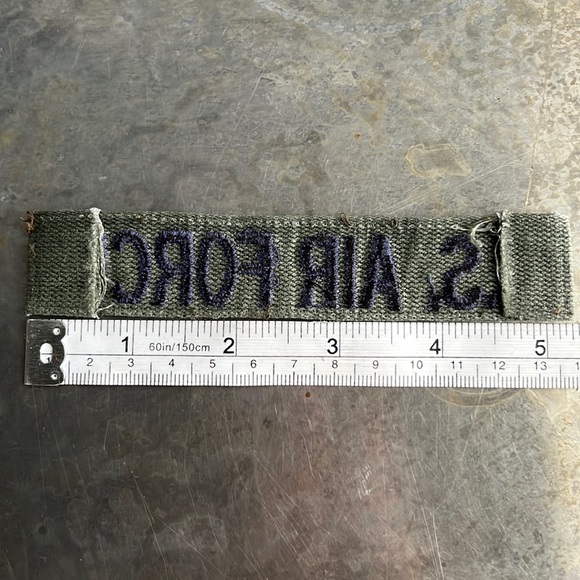 U.S. AIR FORCE embroidered tape patch - Vintage - Picture 10 of 10